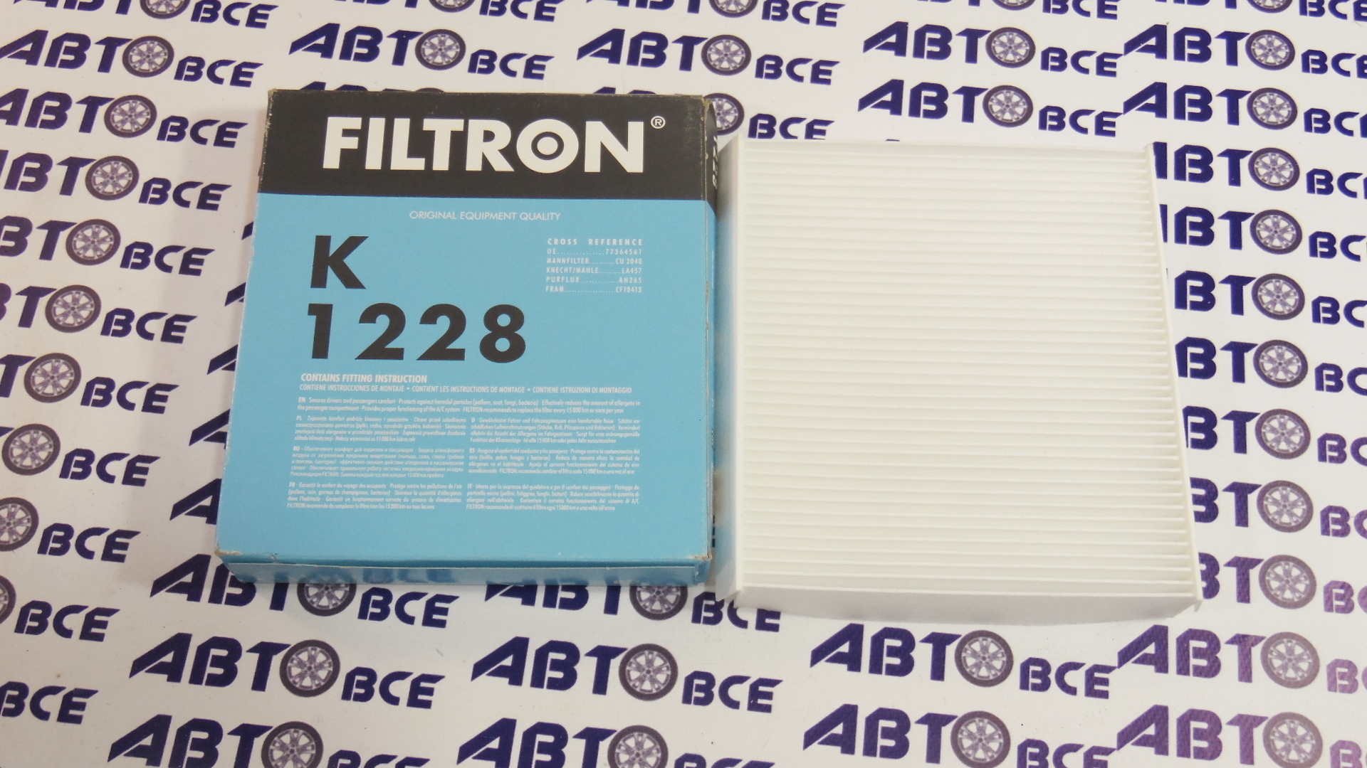 Фильтр салона K1228 FILTRON